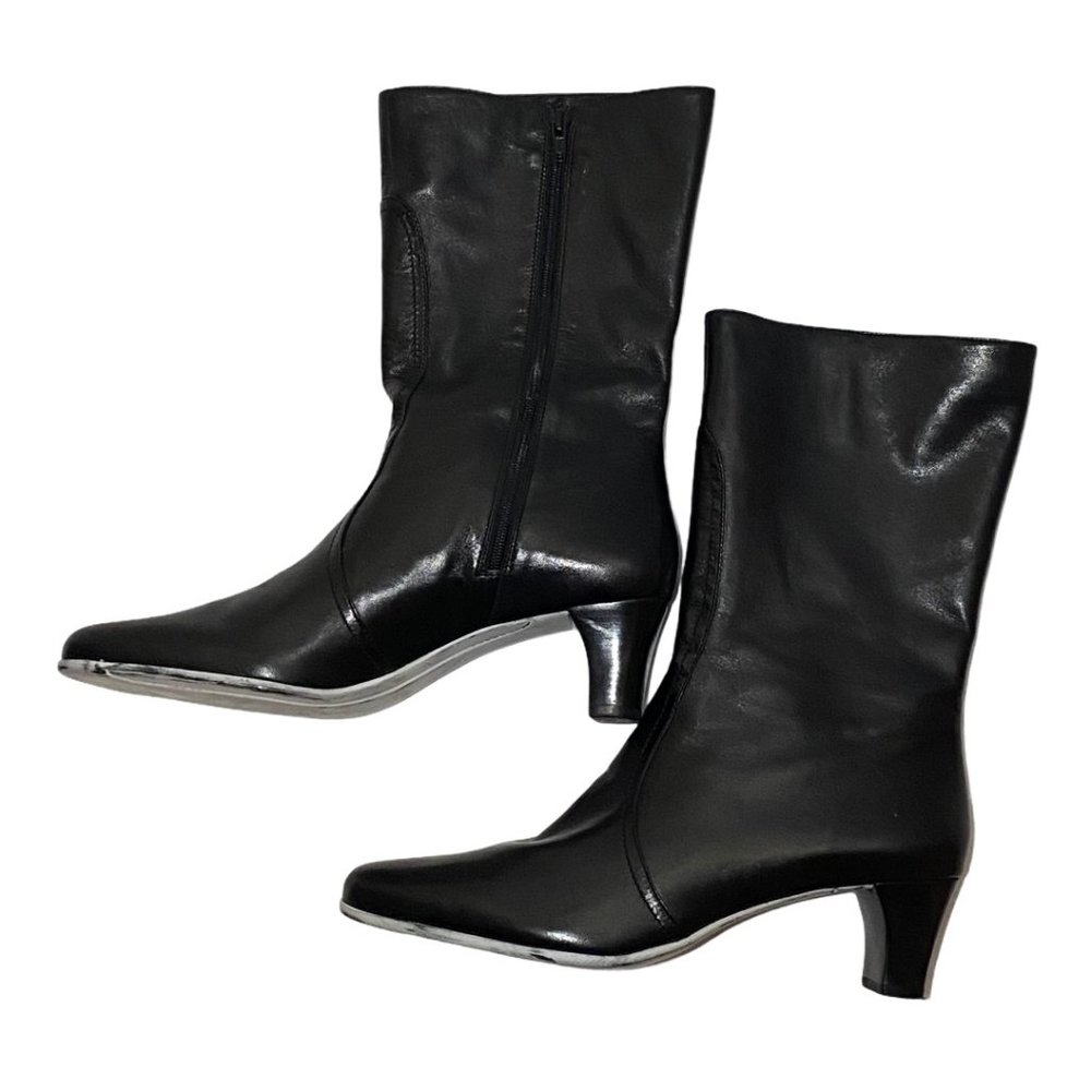 COPY - Cole Haan Mid Calf Napa Boots Side Zip